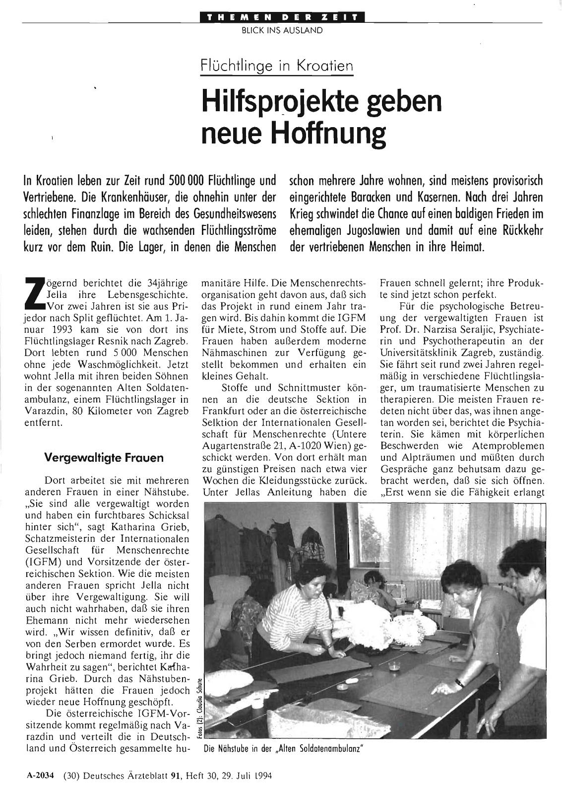 Vorschauseite 1: Flüchtlinge in Kroatien: Hilfsprojekte geben neue Hoffnung