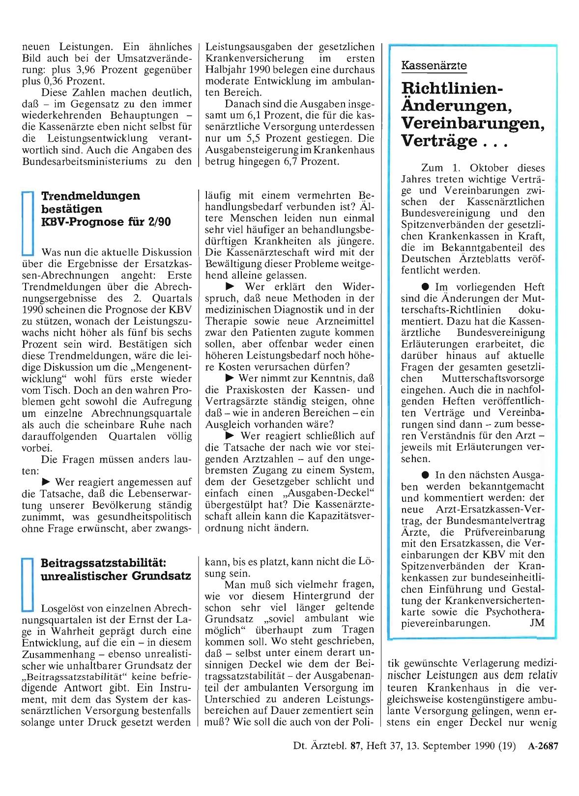 Vorschauseite 1: Kassenärzte: Richtlinien-Änderungen, Vereinbarungen, Verträge. ..