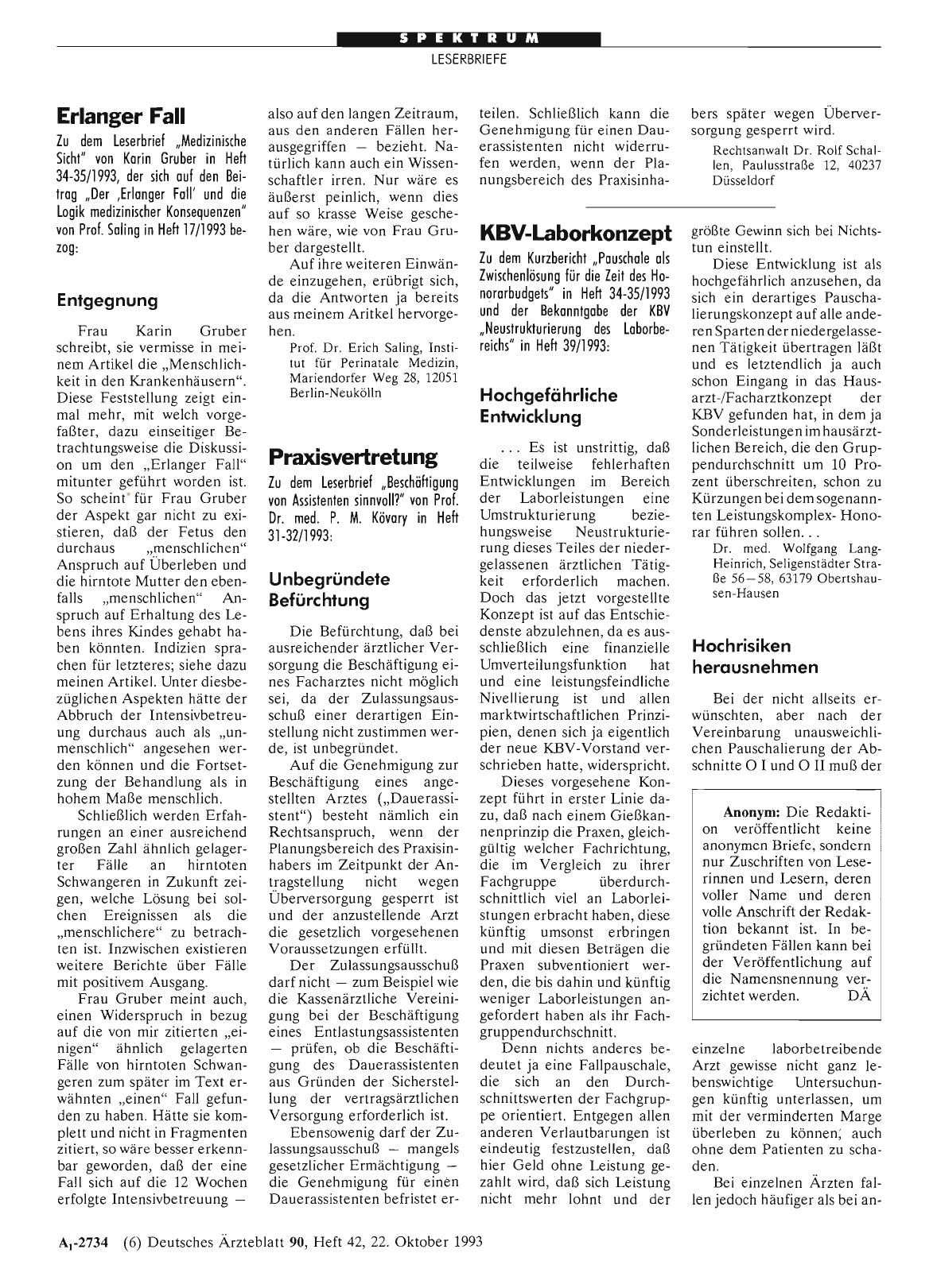 Vorschauseite 1: KBV-Laborkonzept: Hochrisiken herausnehmen