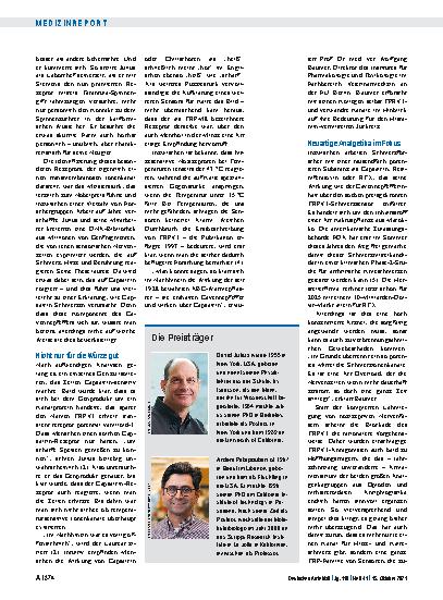 Vorschauseite 2: Medizinnobelpreis: Ionengassen, die uns fühlen lassen