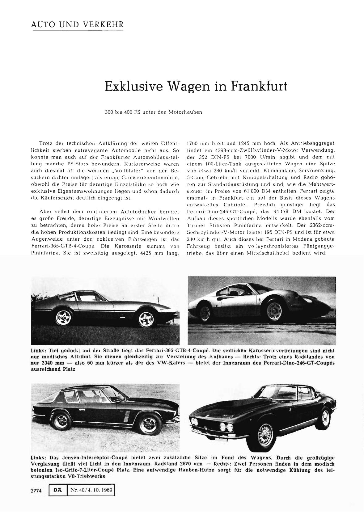 Vorschauseite 1: Exklusive Wagen in Frankfurt