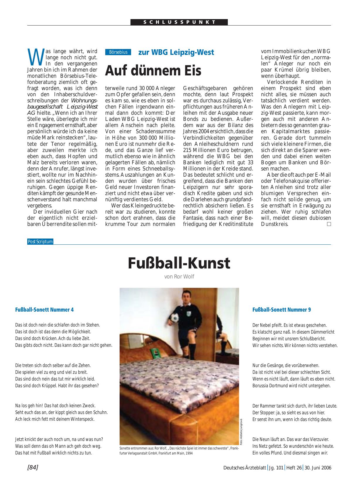 Vorschauseite 1: Fußball-Kunst