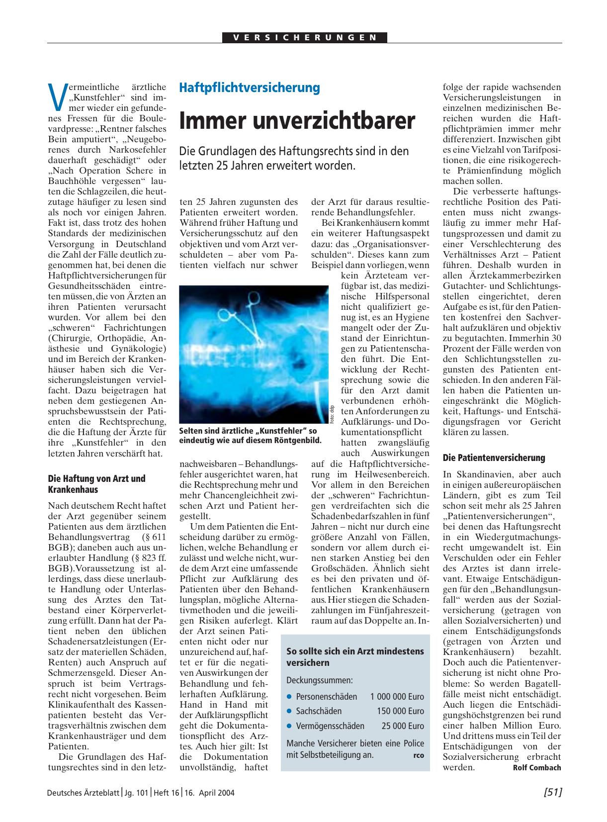 Vorschauseite 1: Haftpflichtversicherung: Immer unverzichtbarer