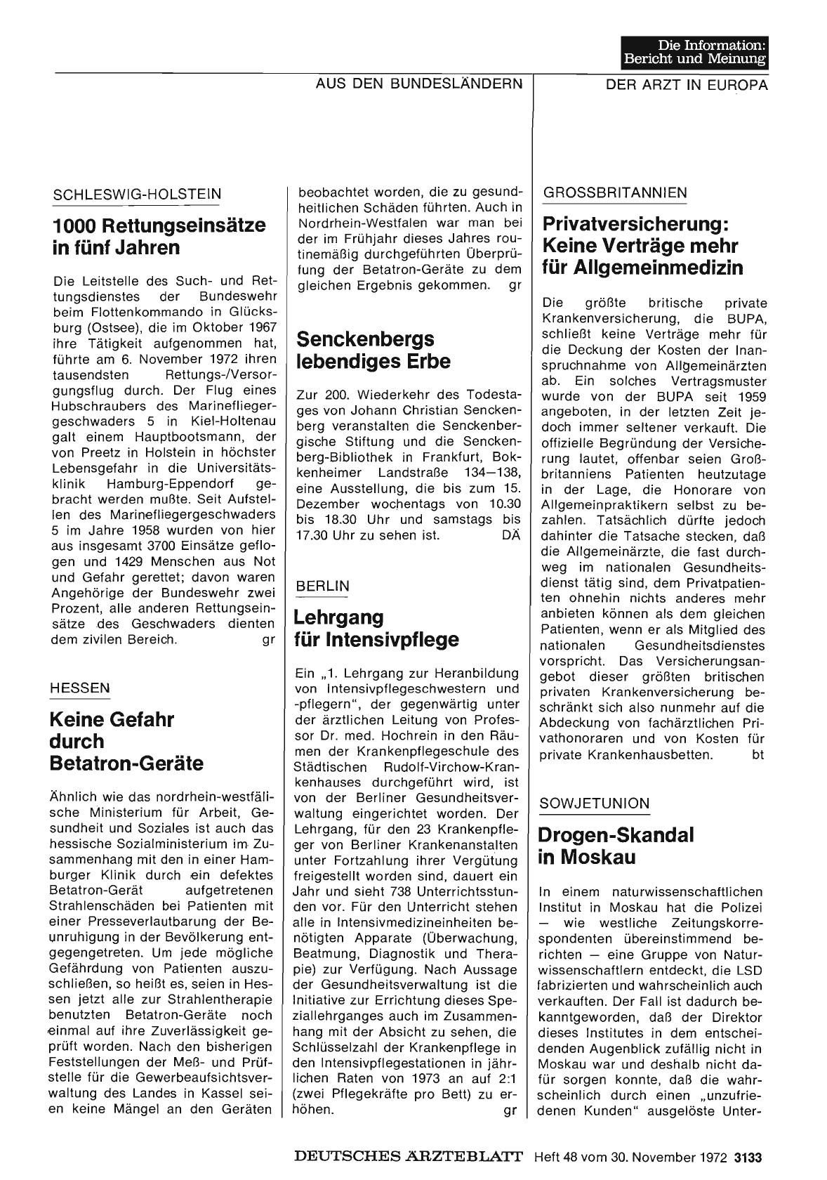 Vorschauseite 1: Grossbritannien: Privatversicherung: Keine Verträge mehr für Allgemeinmedizin