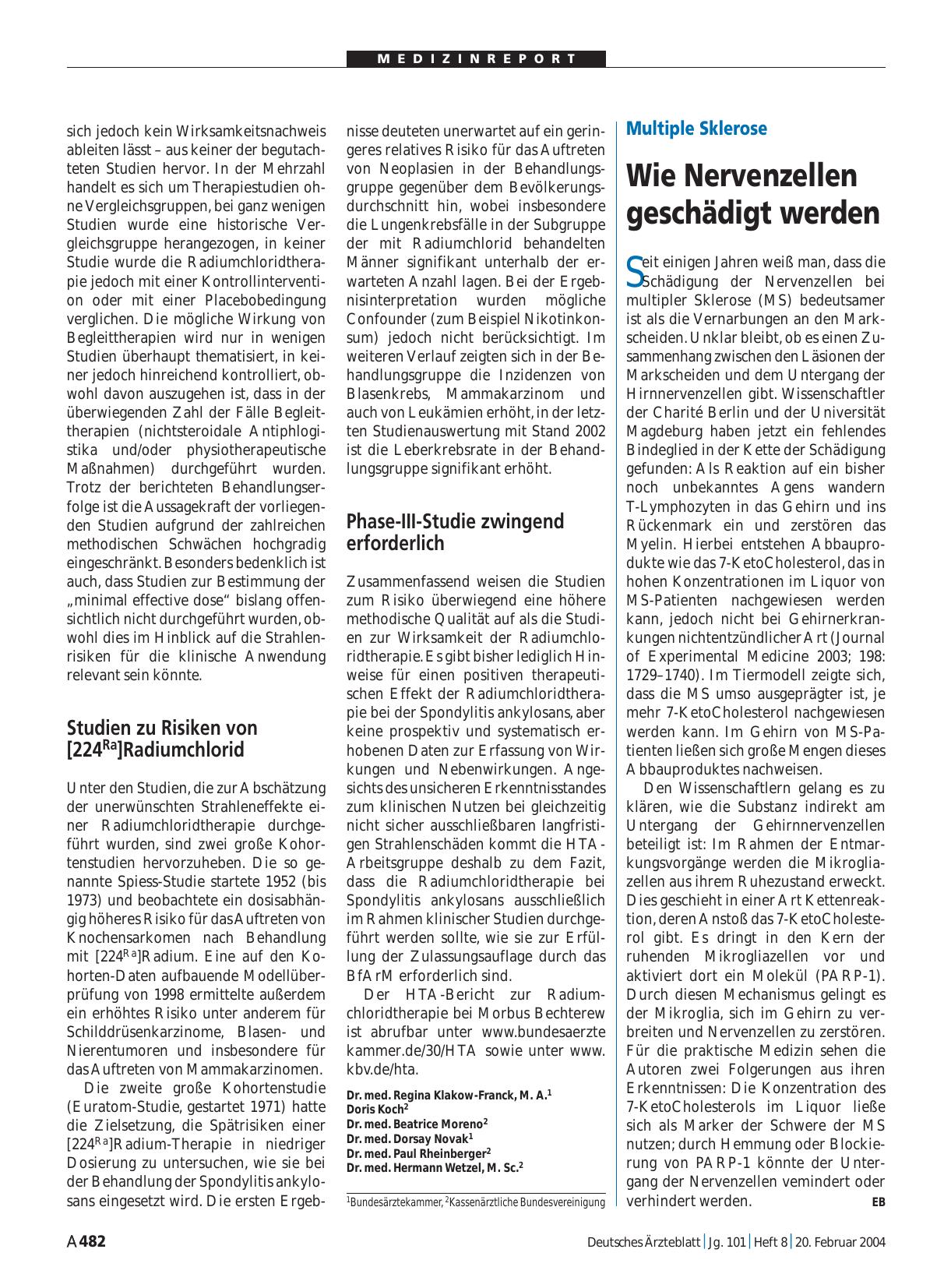 Vorschauseite 1: Multiple Sklerose: Wie Nervenzellen geschädigt werden