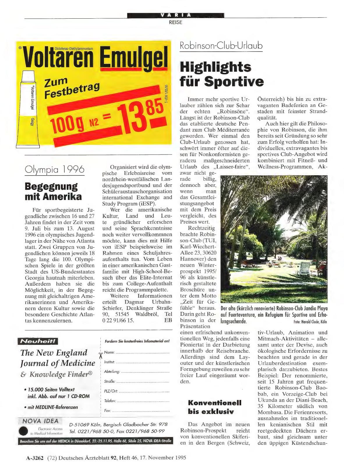 Vorschauseite 1: Robinson-Club-Urlaub: Highlights für Sportive