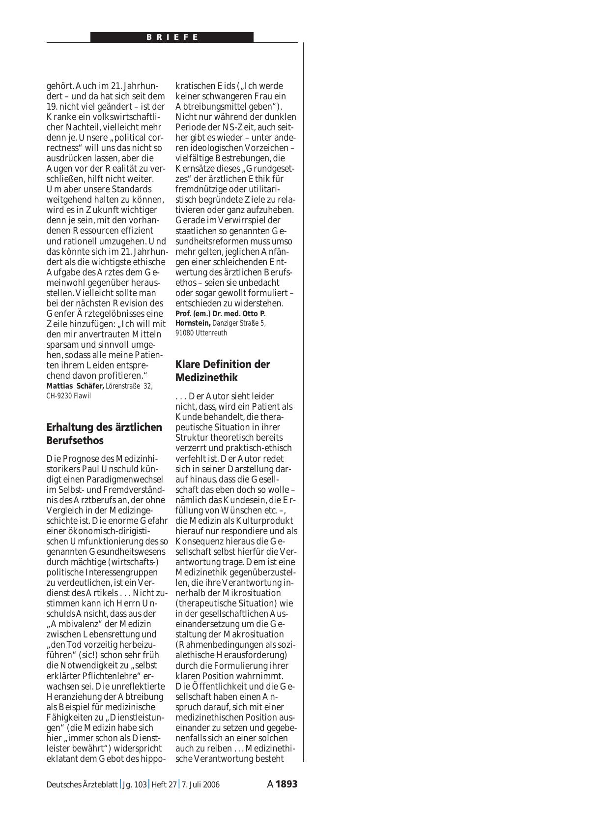 Vorschauseite 1: Geschichte der Medizin: Erhaltung des ärztlichen Berufsethos
