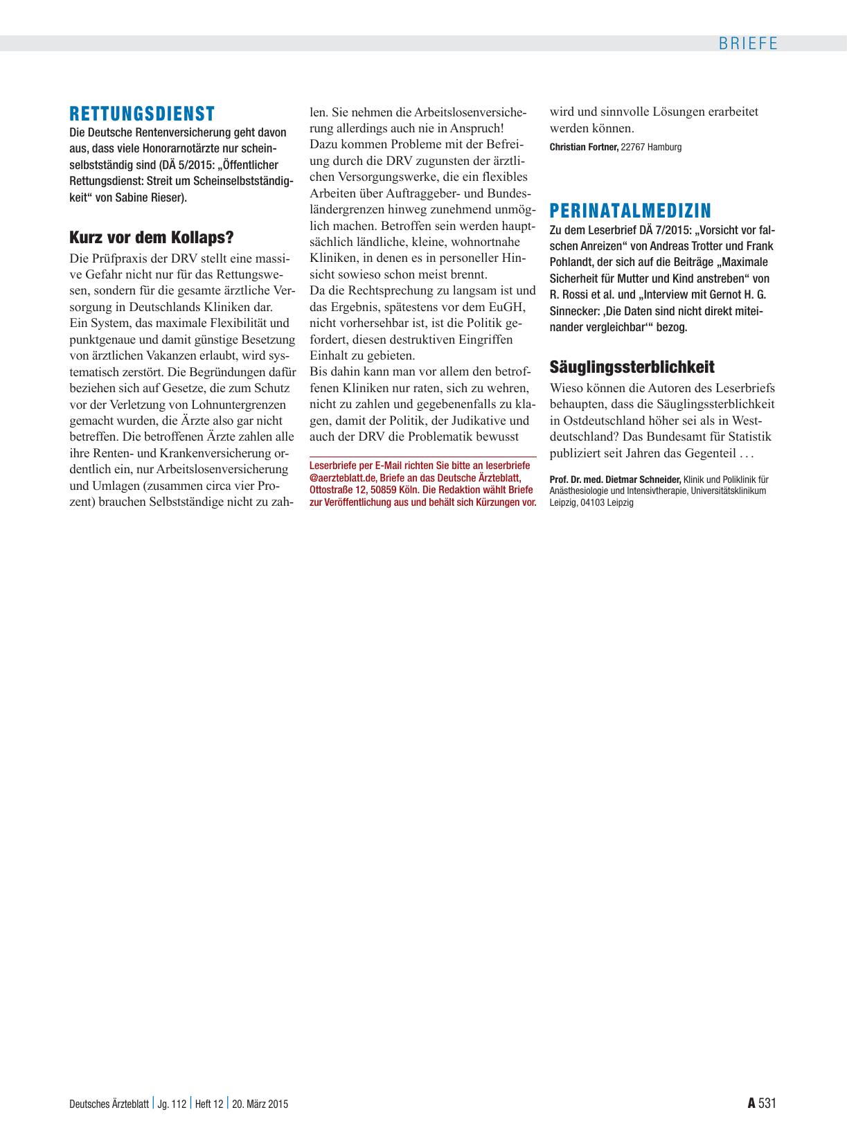 Vorschauseite 1: Perinatalmedizin: Säuglingssterblichkeit