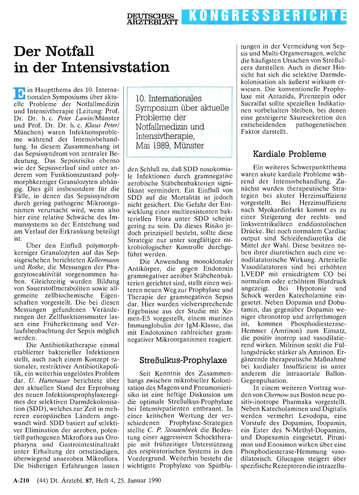 Vorschauseite 1: Der Notfall in der Intensivstation