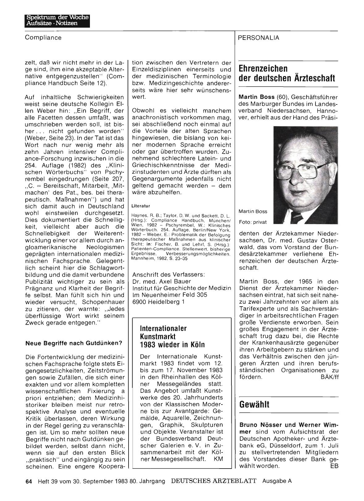 Vorschauseite 1: Ehrenzeichen der deutschen Ärzteschaft