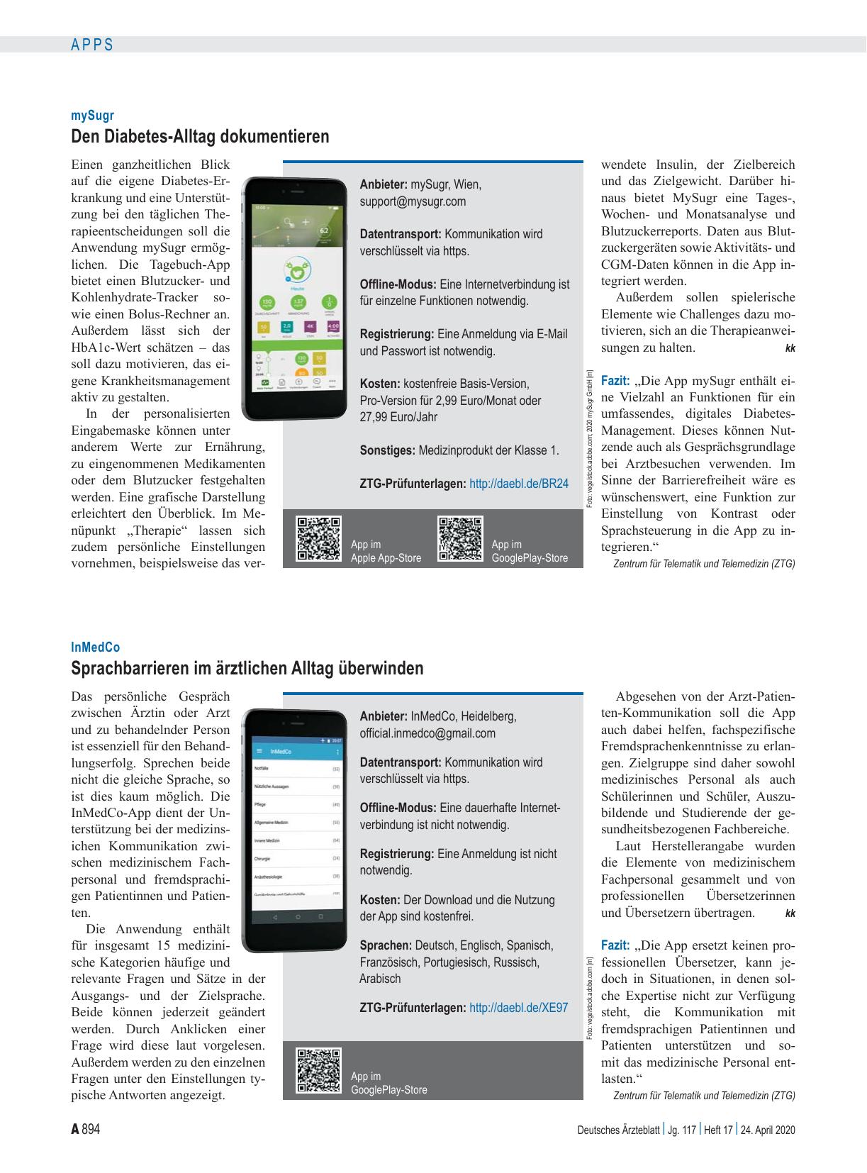 Vorschauseite 1: mySugr: Den Diabetes-Alltag dokumentieren