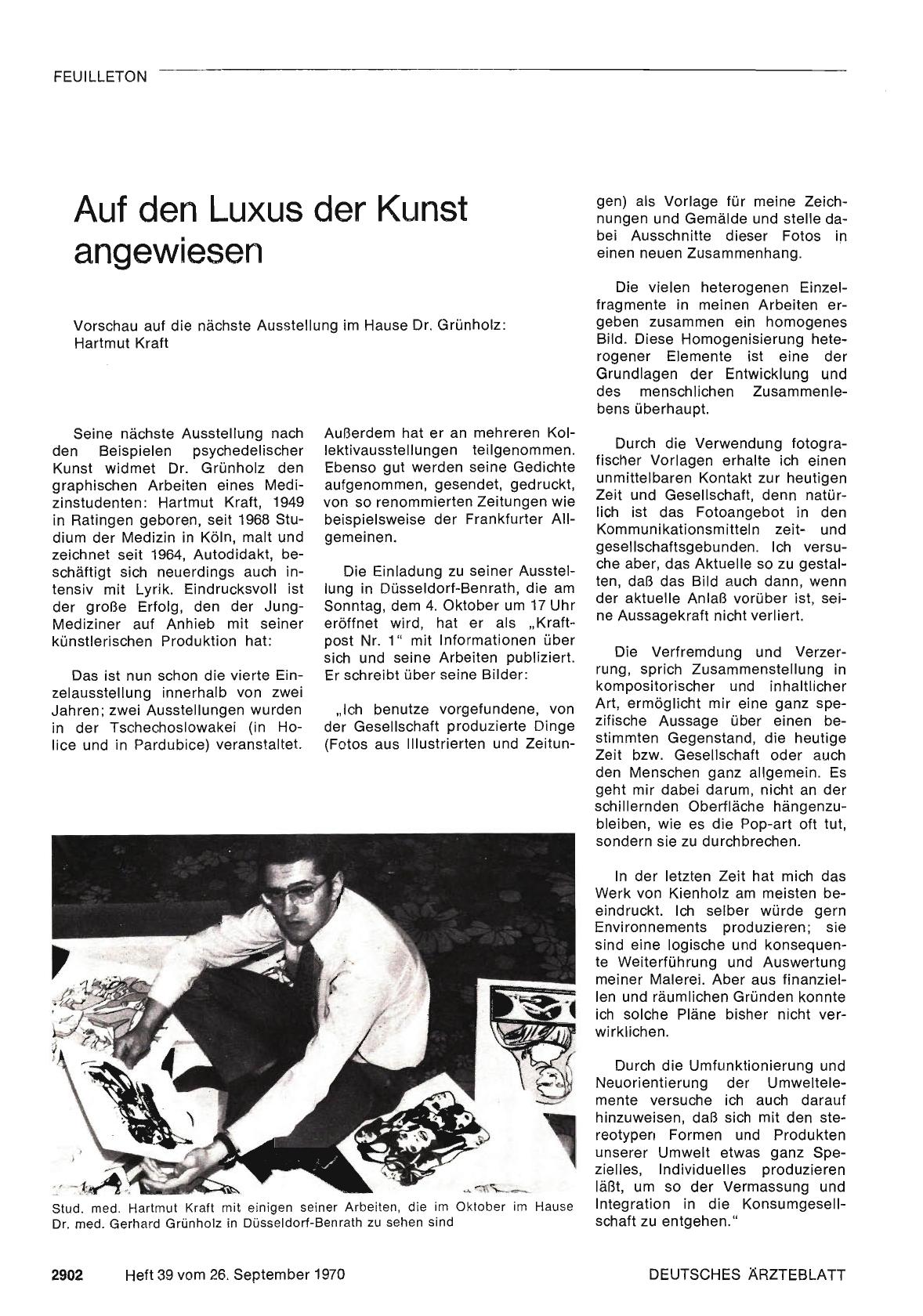Vorschauseite 1: Auf den Luxus der Kunst angewiesen