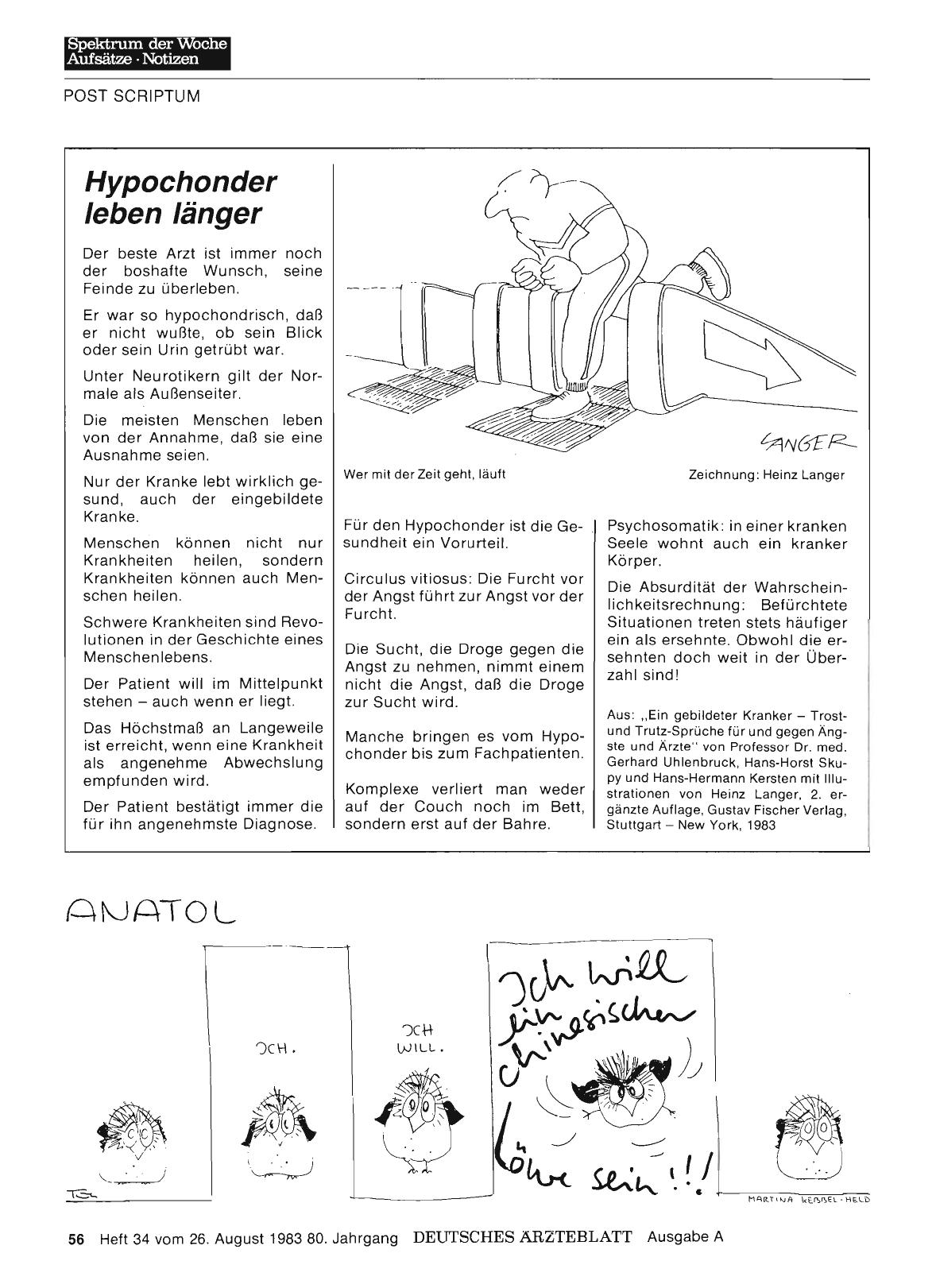 Vorschauseite 1: Hypochonder leben länger