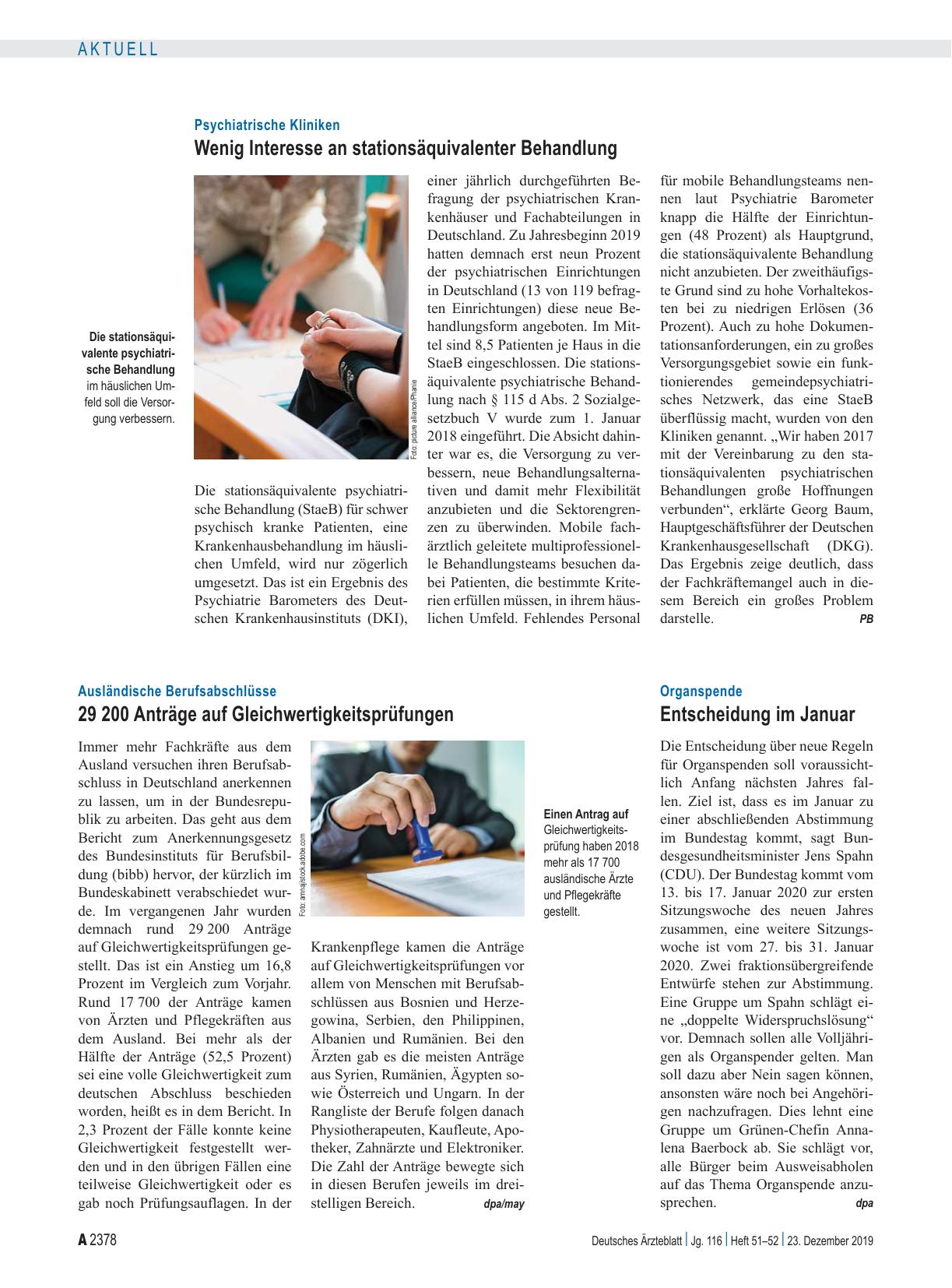 Vorschauseite 1: Ausländische Berufsabschlüsse: 29 200 Anträge auf Gleichwertigkeitsprüfungen