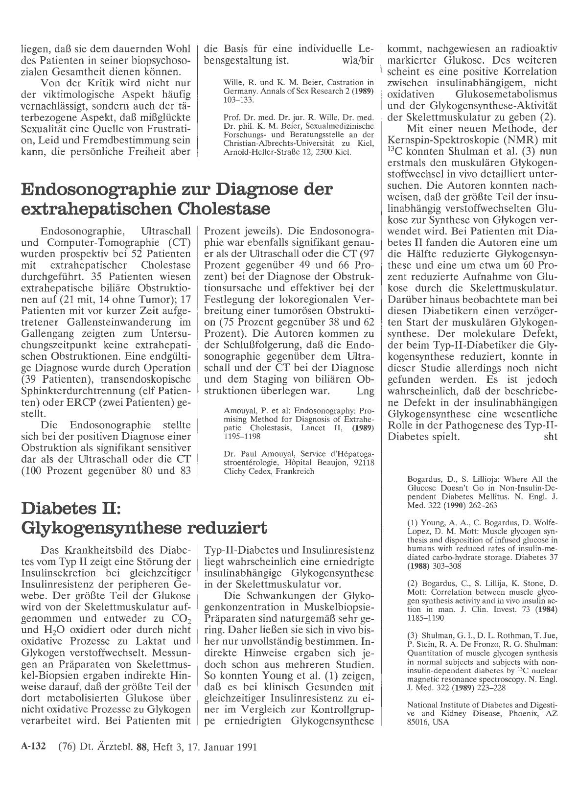 Vorschauseite 1: Diabetes II: Glykogensynthese reduziert