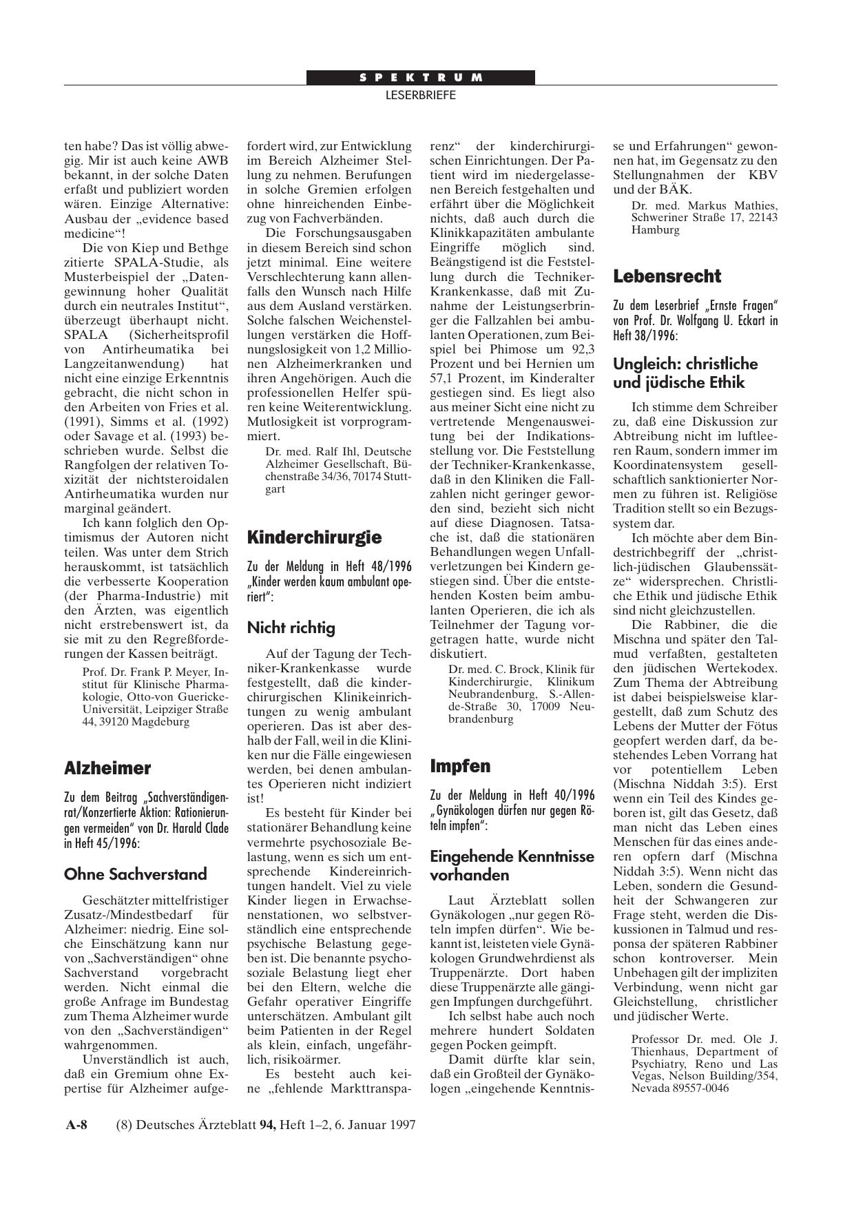 Vorschauseite 1: Alzheimer: Ohne Sachverstand
