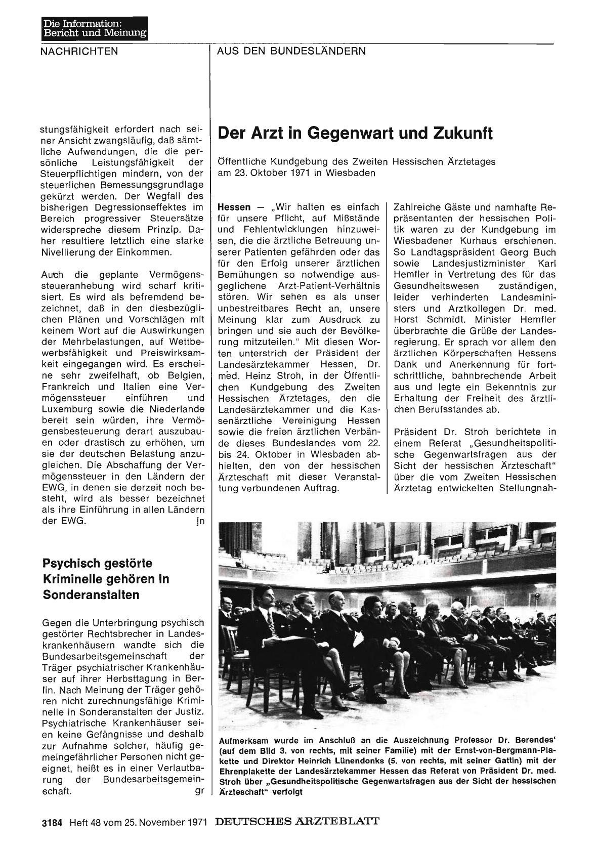 Vorschauseite 1: Der Arzt in Gegenwart und Zukunft