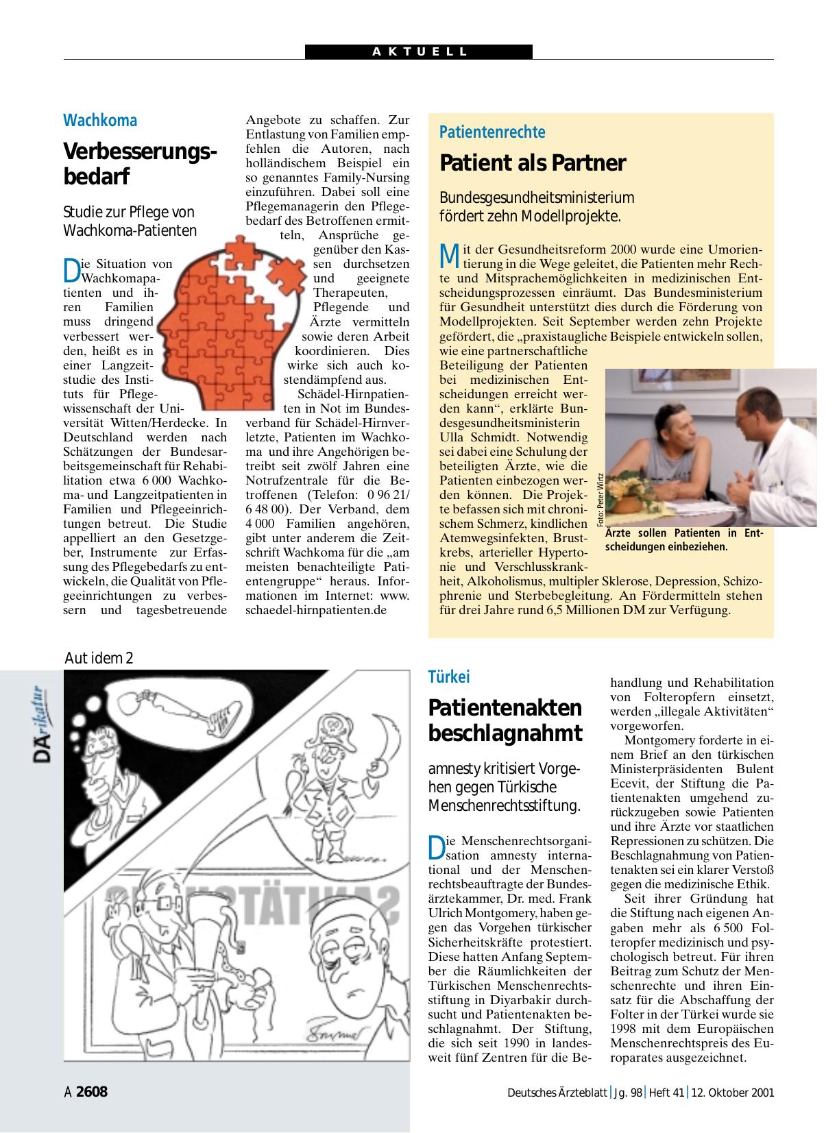 Vorschauseite 1: Patientenrechte: Patient als Partner