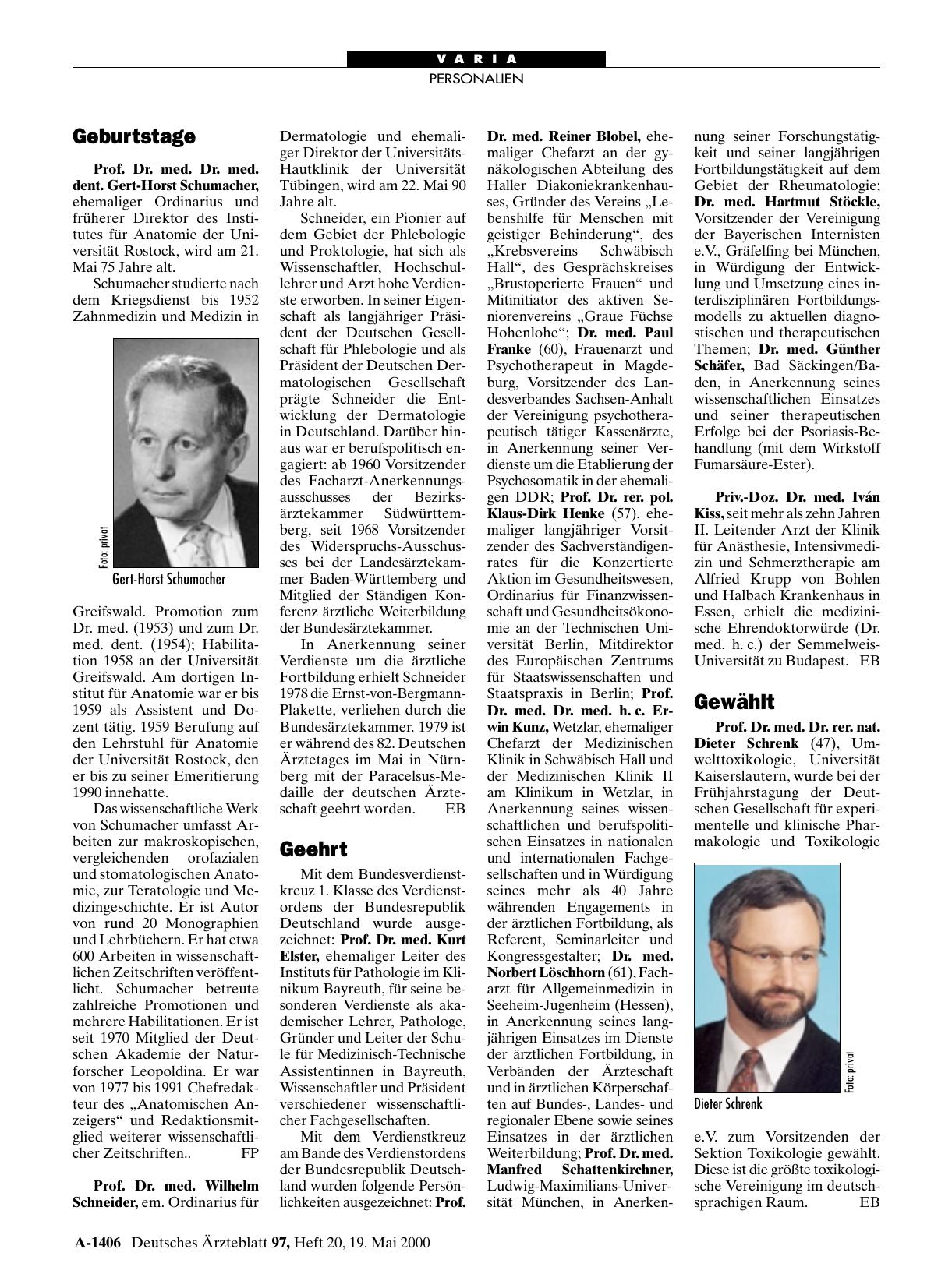 Vorschauseite 1: Geburtstage