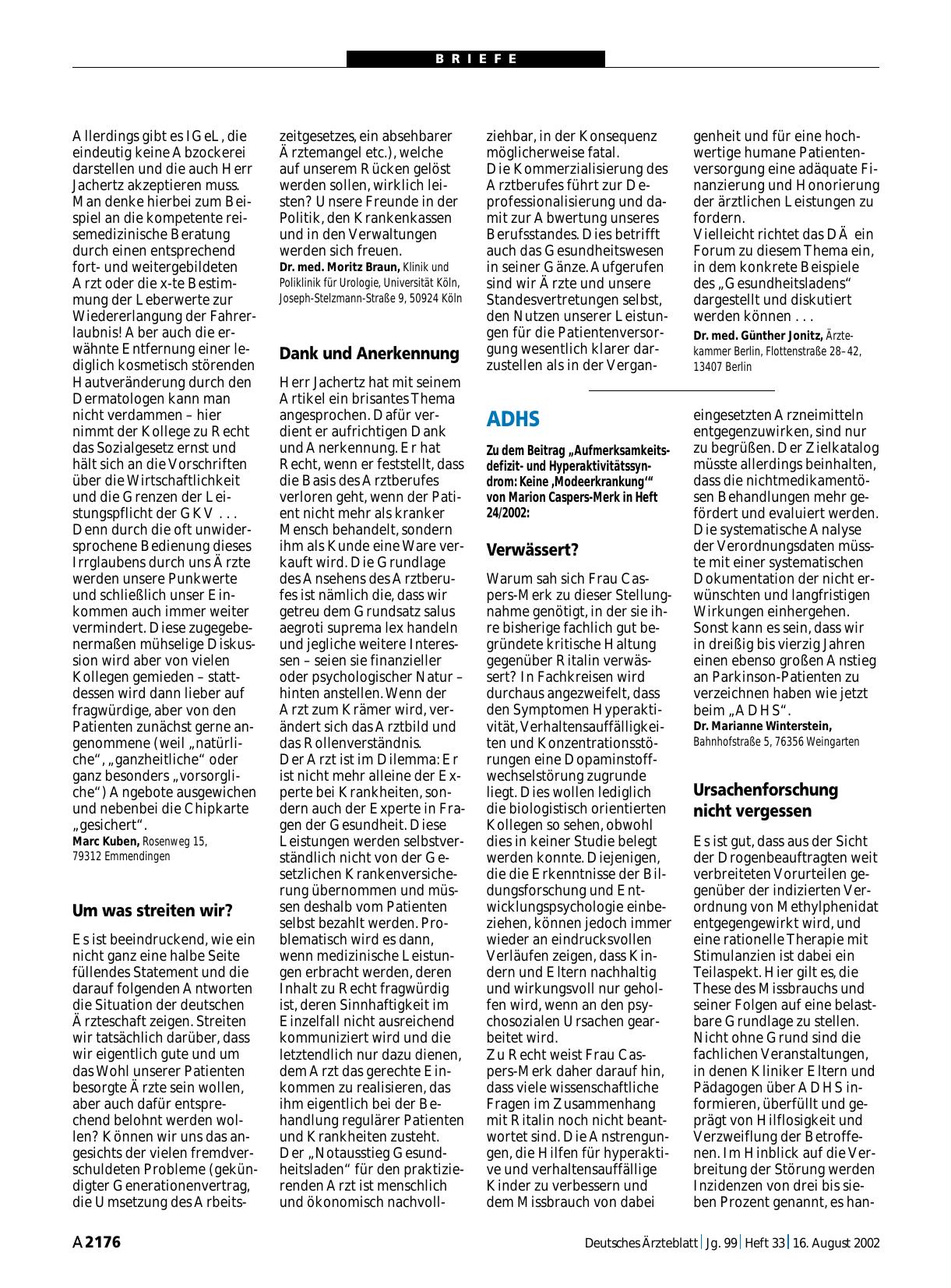 Vorschauseite 1: ADHS: Ursachenforschung nicht vergessen