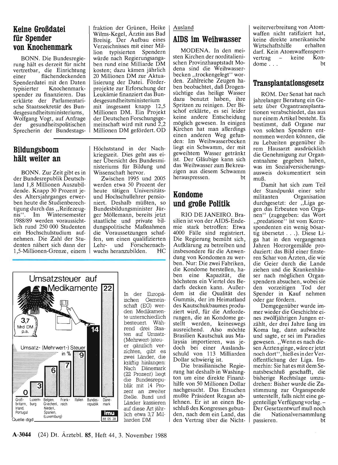 Vorschauseite 1: AIDS im Weihwasser