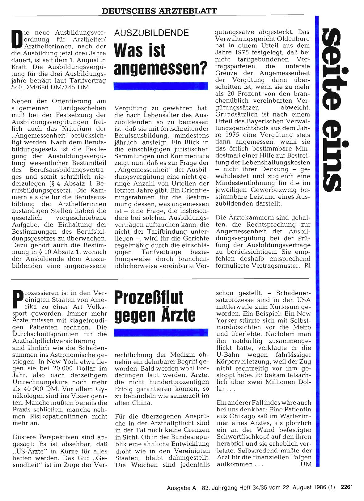 Vorschauseite 1: AUSZUBILDENDE: Was ist angemessen?