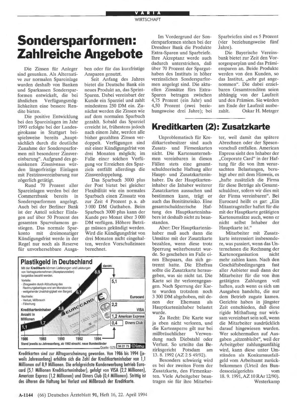 Vorschauseite 1: Plastikgeld in Deutschland