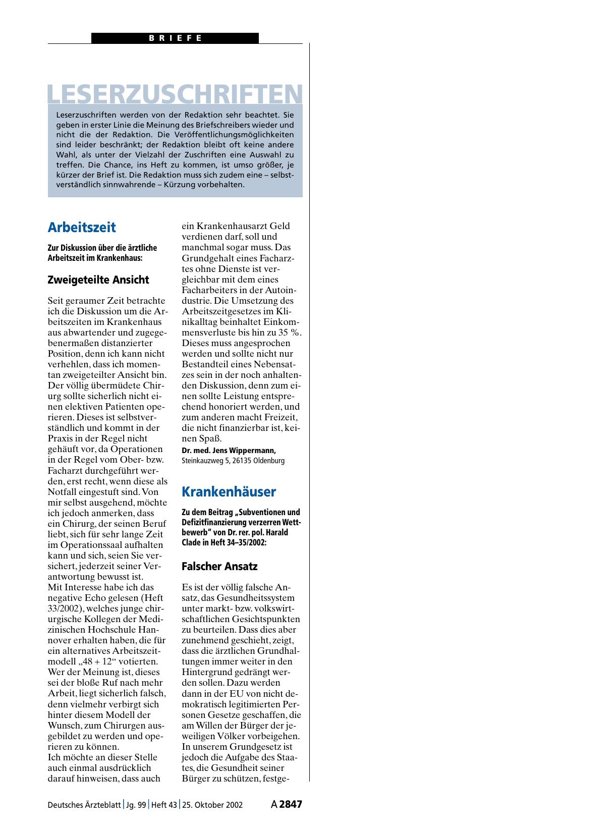 Vorschauseite 1: Arbeitszeit: Zweigeteilte Ansicht