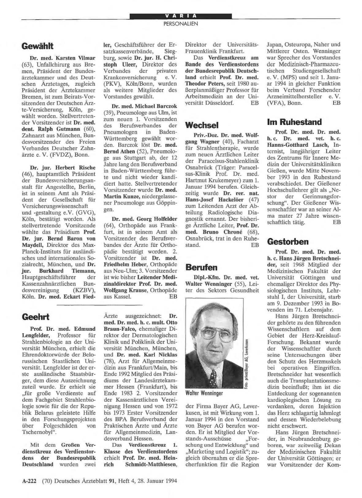 Vorschauseite 1: Geehrt