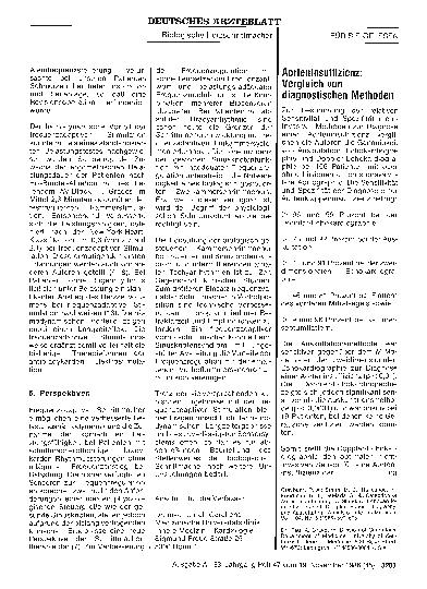 Vorschauseite 1: Aorteninsuffizienz: Vergleich von diagnostischen Methoden