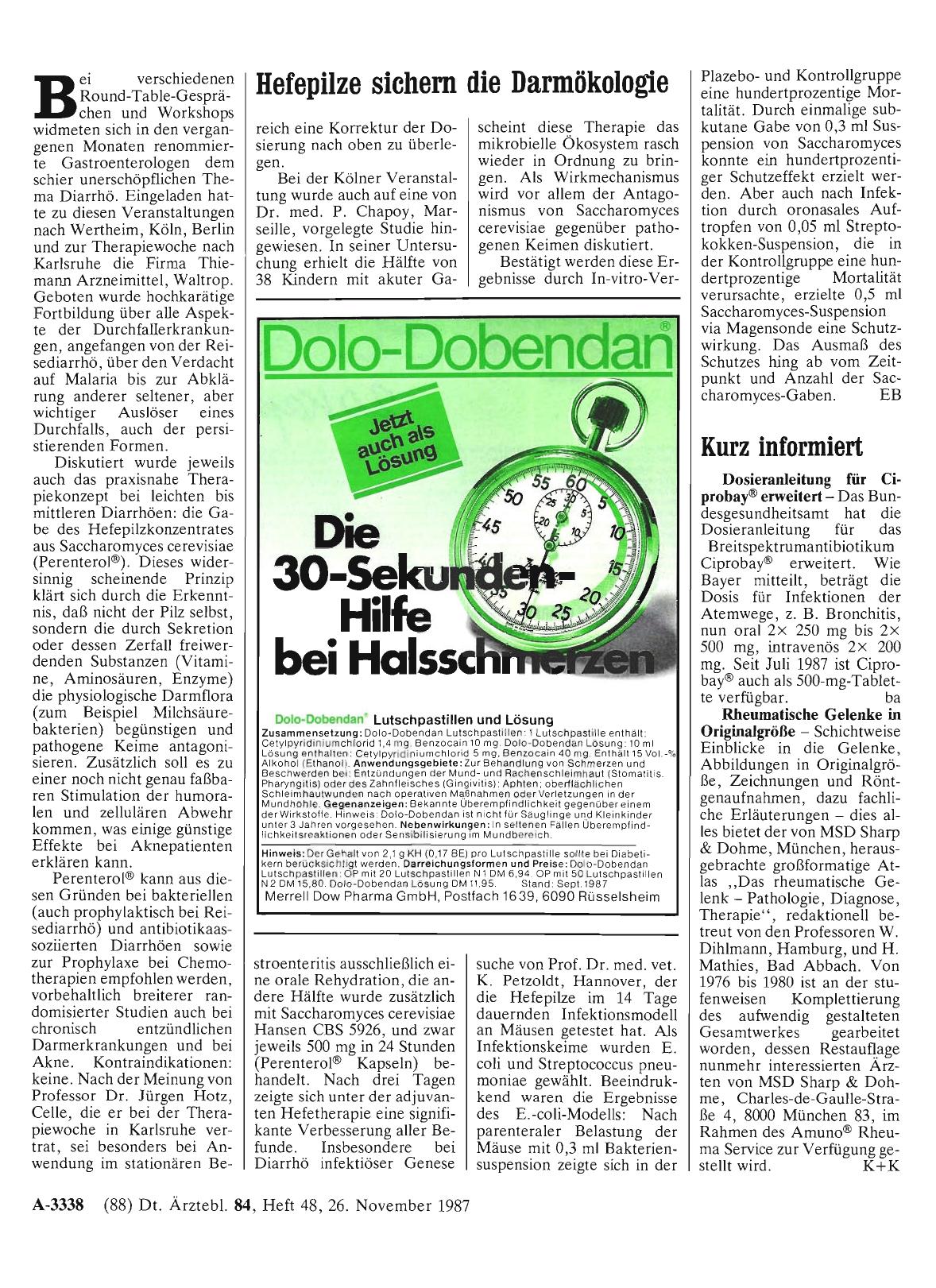 Vorschauseite 1: Kurz informiert