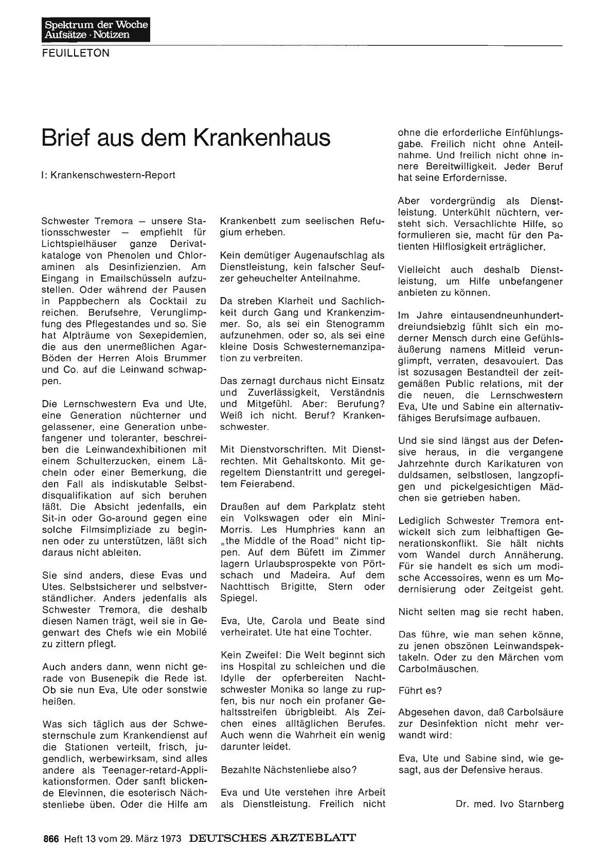 Vorschauseite 1: Brief aus dem Krankenhaus