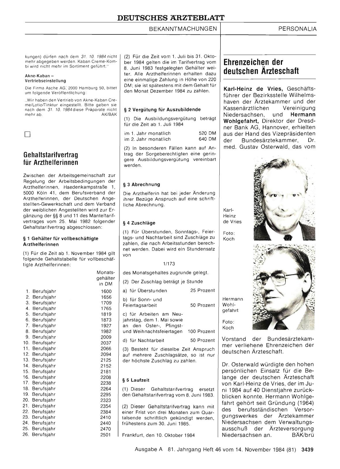 Vorschauseite 1: Ehrenzeichen der deutschen Ärzteschaft