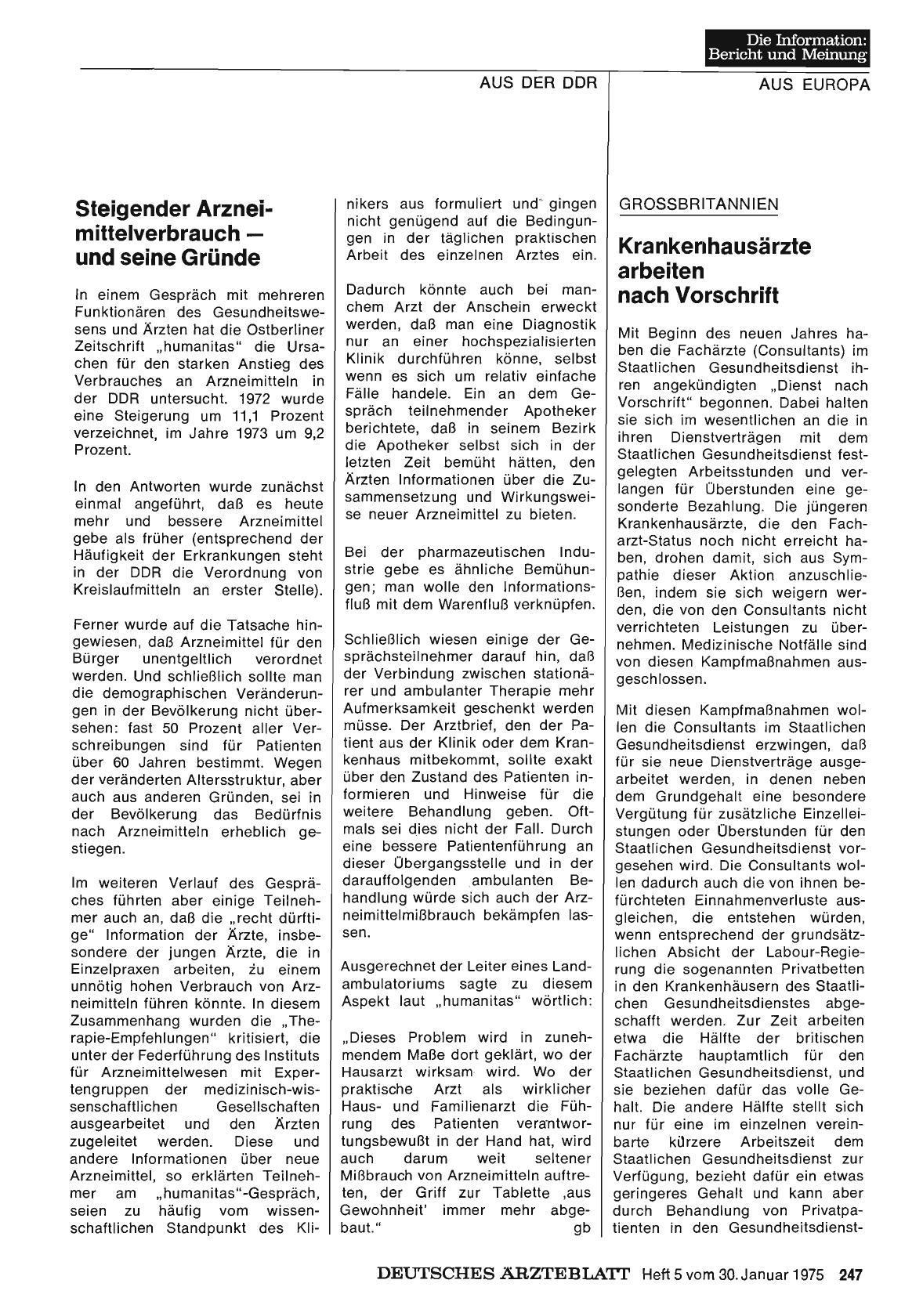 Vorschauseite 1: Steigender Arzneimittelverbrauch — und seine Gründe