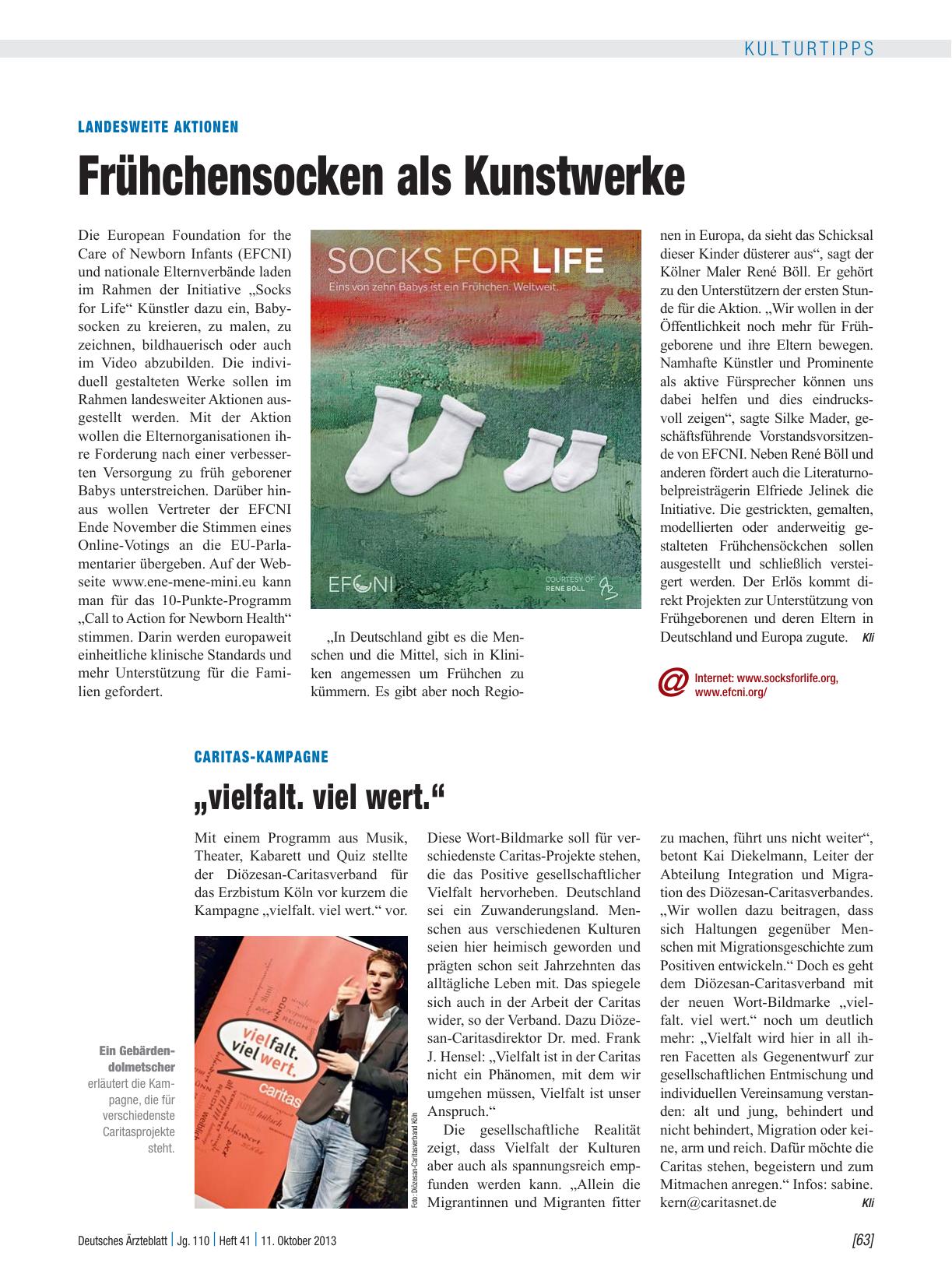 Vorschauseite 1: Caritas-Kampagne: „vielfalt. viel wert. “