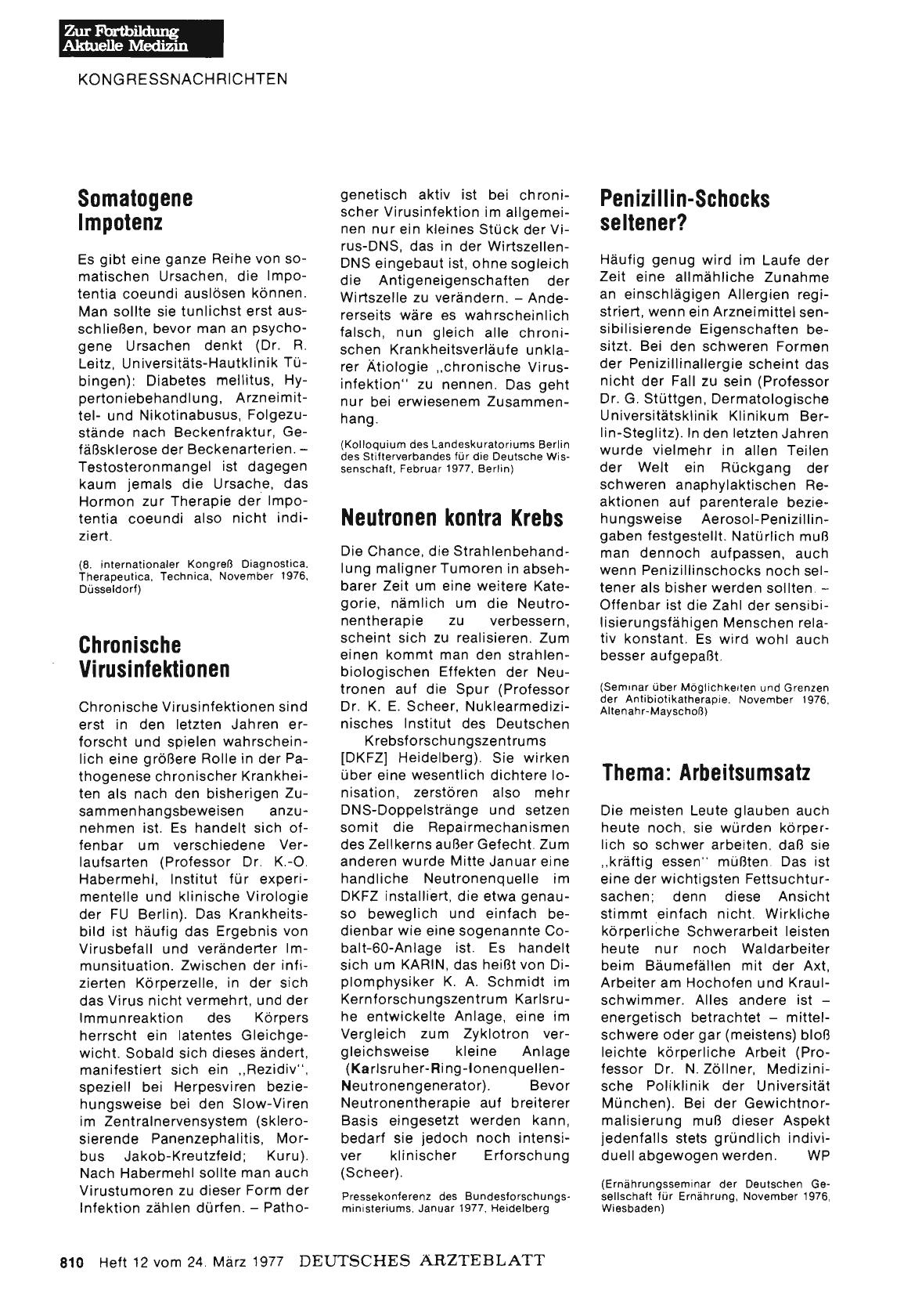 Vorschauseite 1: Penizillin-Schocks seltener?
