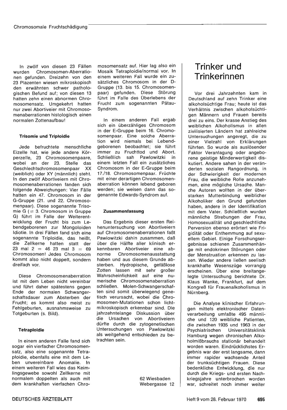 Vorschauseite 1: Trinker und Trinkerinnen