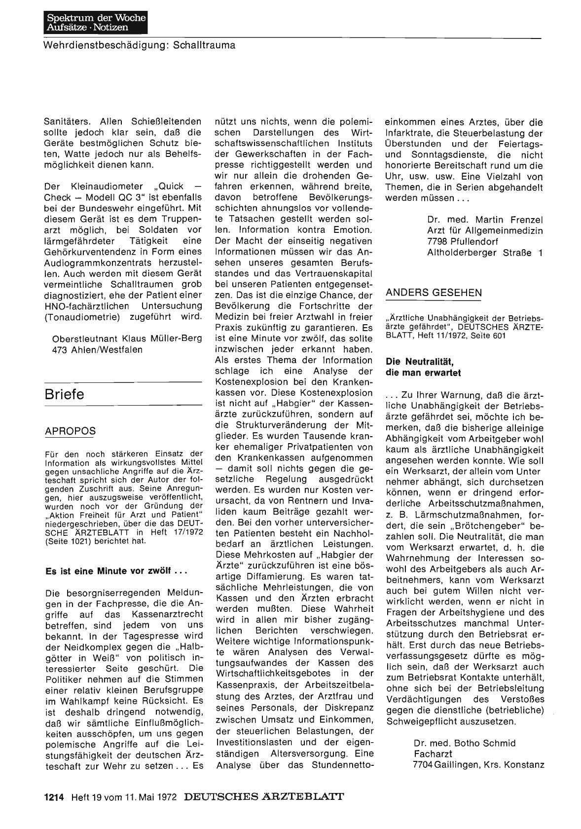 Vorschauseite 1: Apropos: Es ist eine Minute vor zwölf. ..