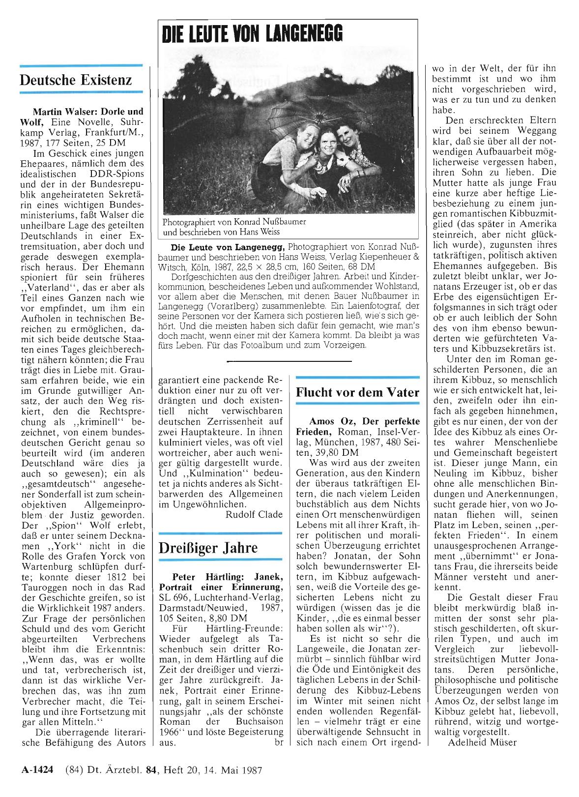 Vorschauseite 1: Deutsche Existenz