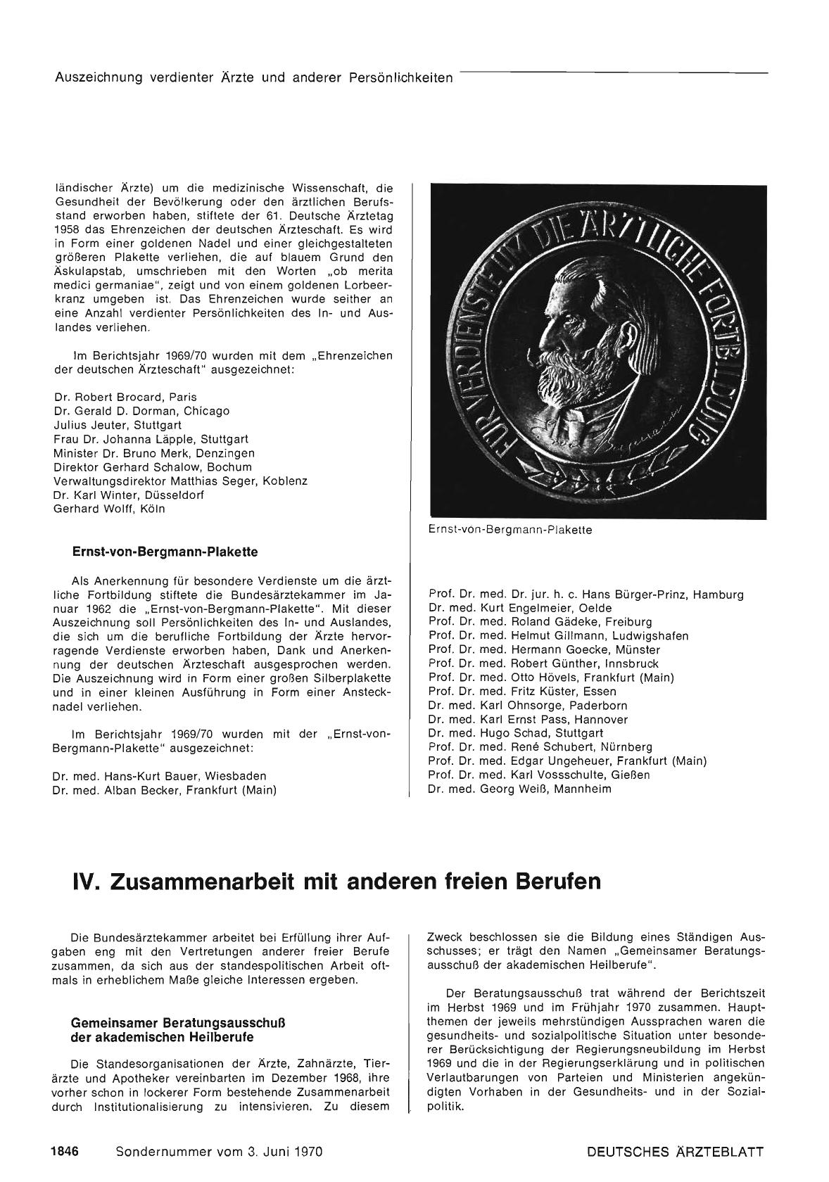 Vorschauseite 1: E. IV. Zusammenarbeit mit anderen freien Berufen