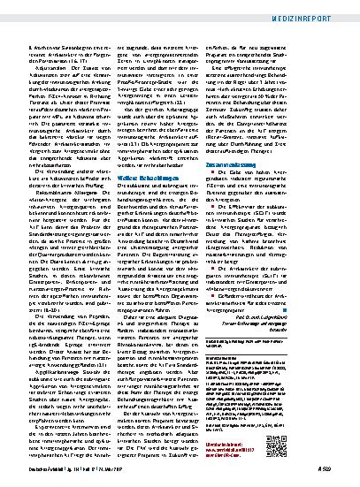 Vorschauseite 3: Allergenspezifische Immuntherapie: Gute Praxis und innovative Ansätze