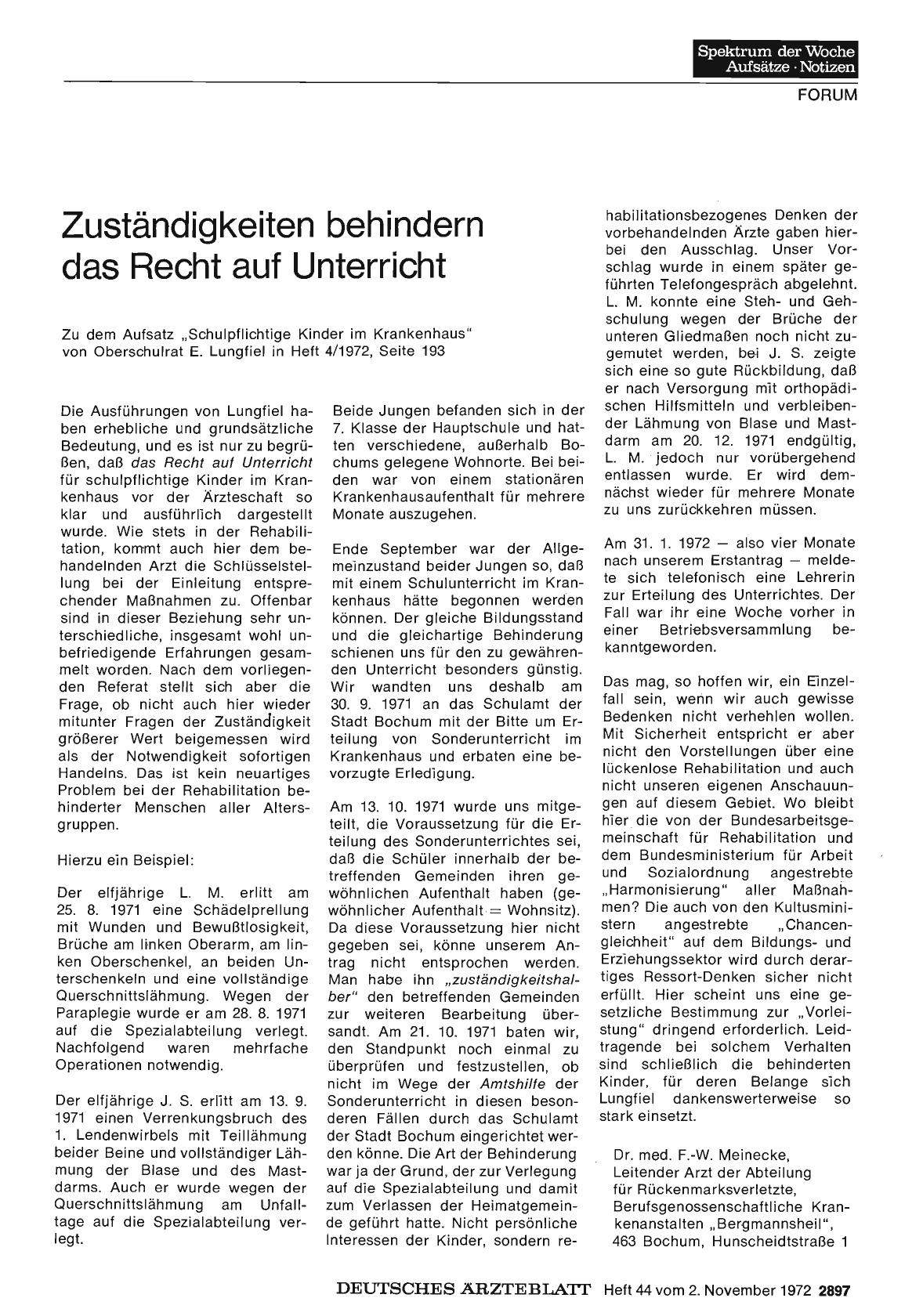 Vorschauseite 1: Zuständigkeiten behindern das Recht auf Unterricht