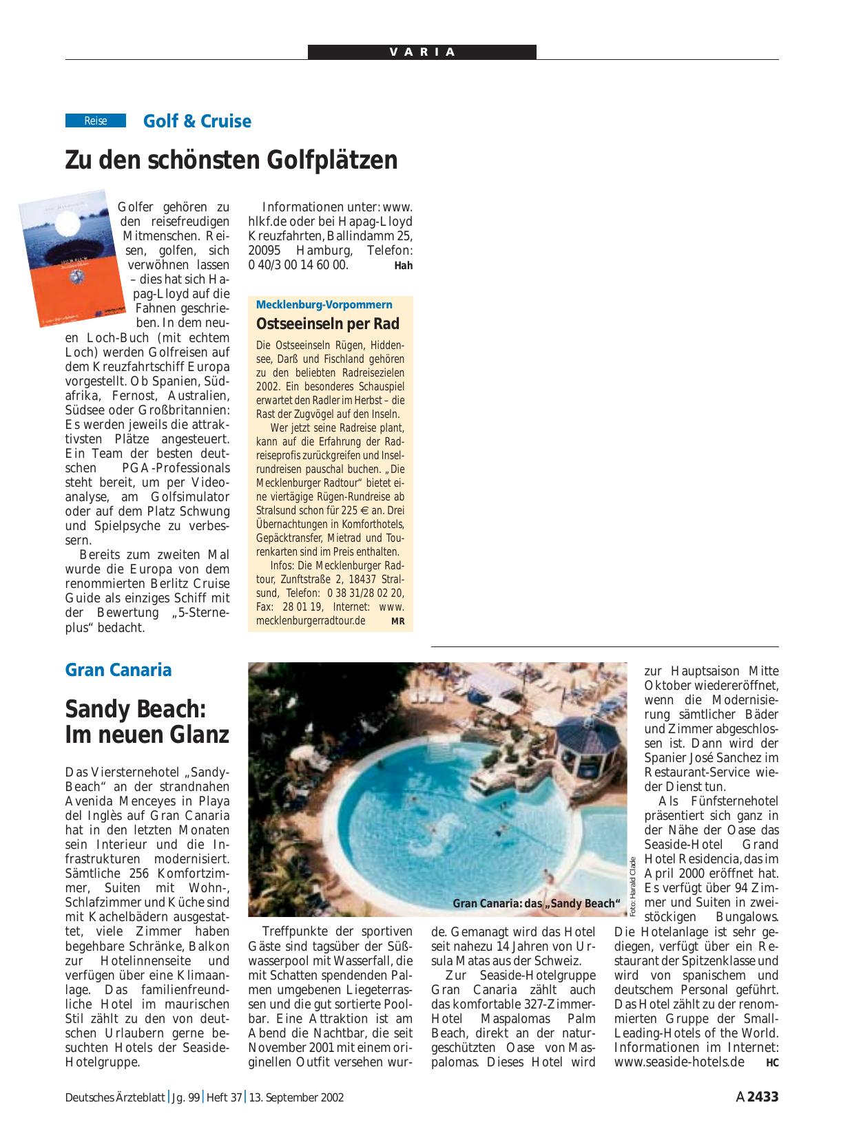 Vorschauseite 1: Gran Canaria: Sandy Beach - Im neuen Glanz