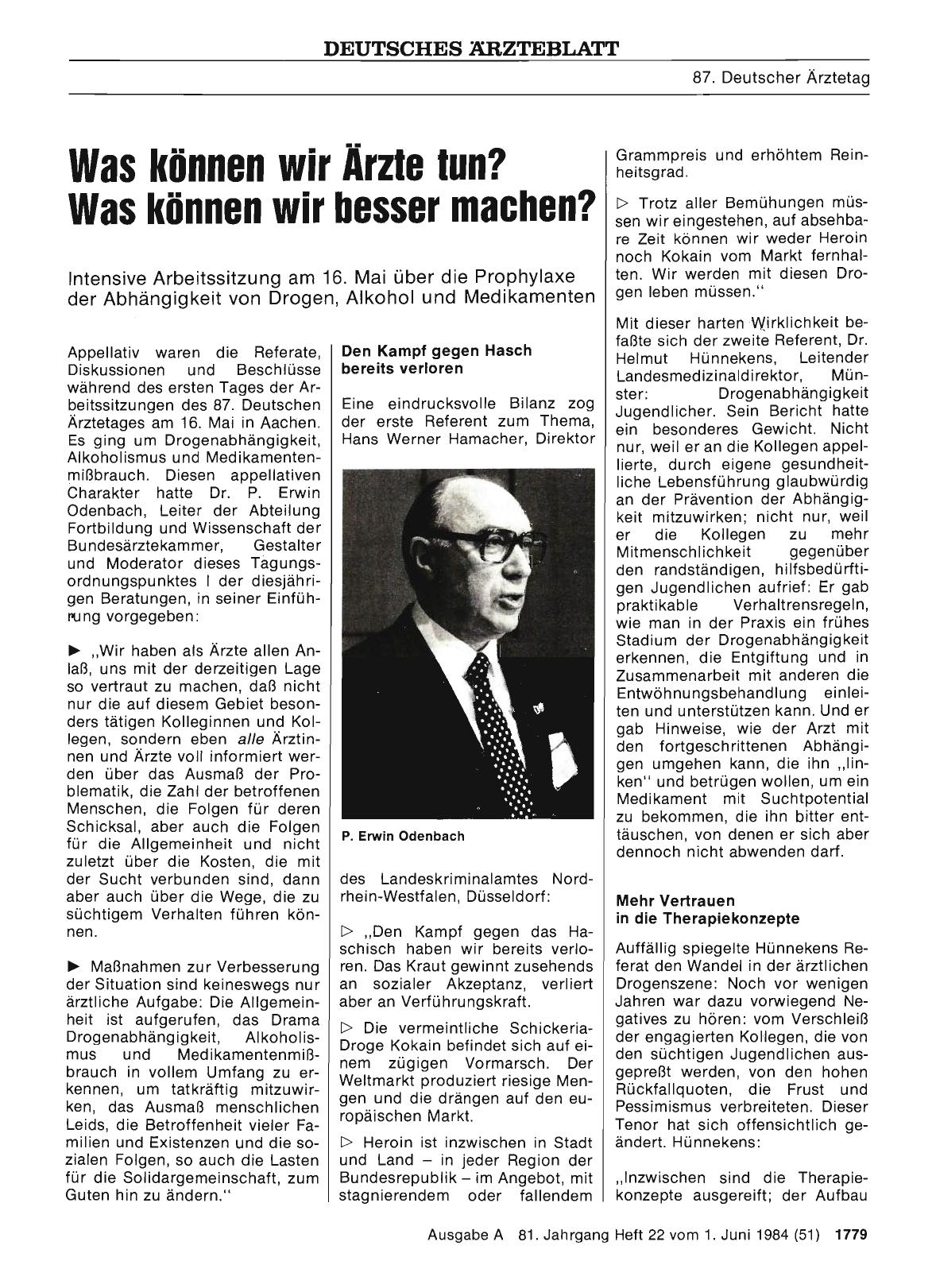 Vorschauseite 1: Was können wir Ärzte tun? Was können wir besser machen?