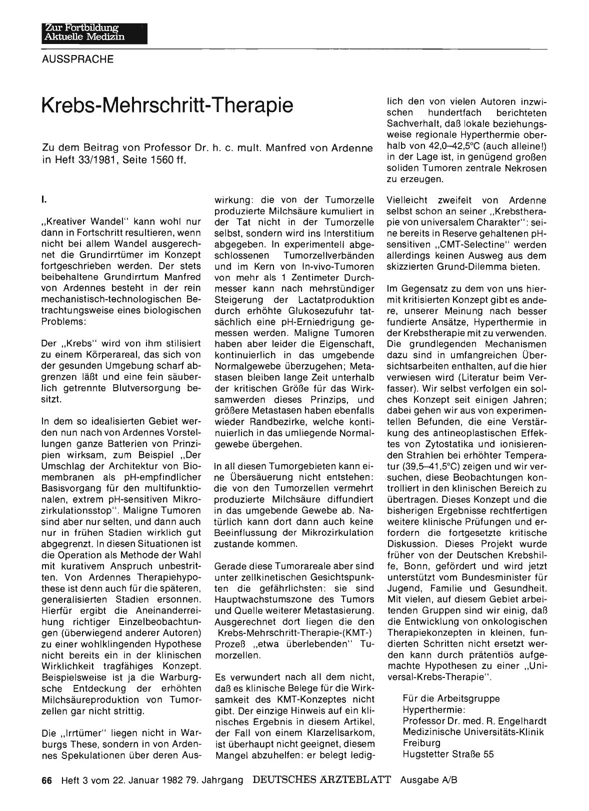 Vorschauseite 1: Krebs-Mehrschritt-Therapie: I.
