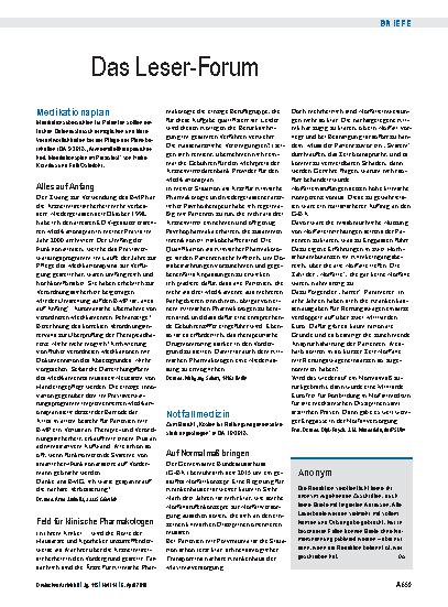 Vorschauseite 1: Notfallmedizin: Auf Normalmaß bringen