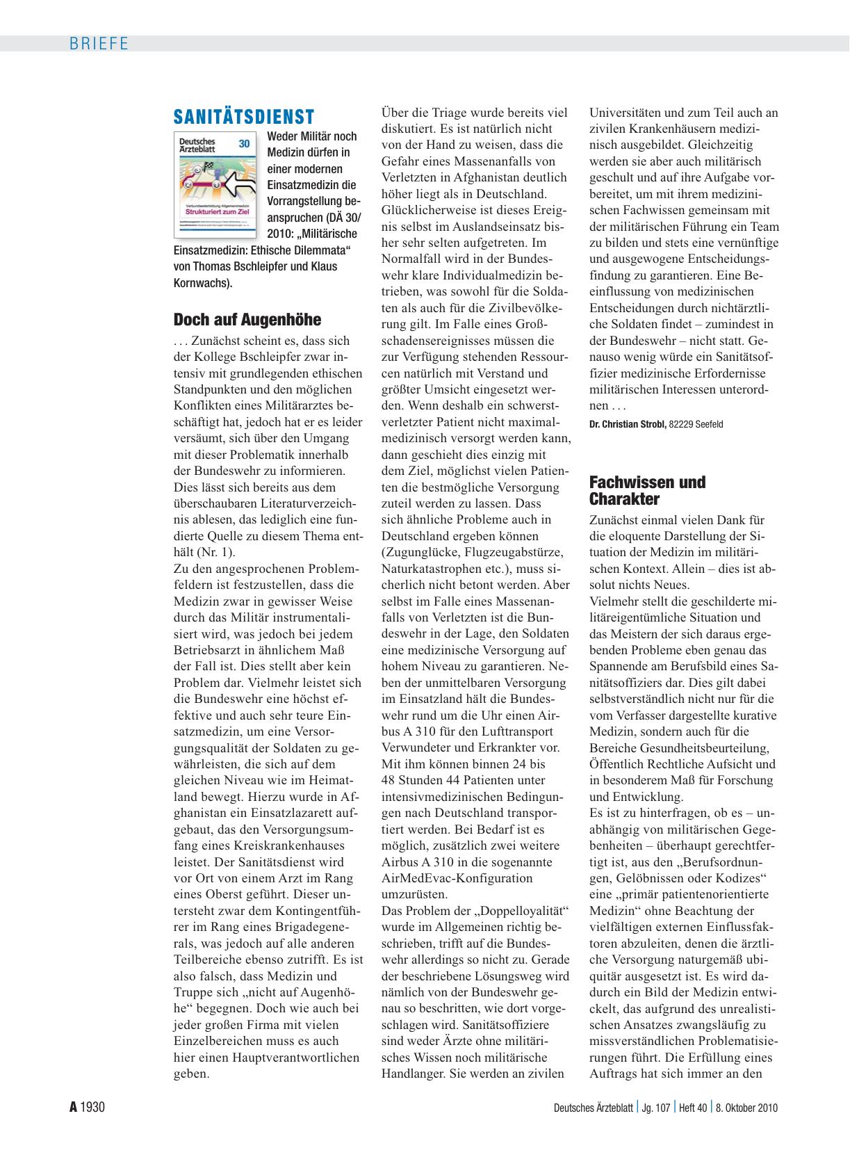 Vorschauseite 1: Sanitätsdienst: Fachwissen und Charakter