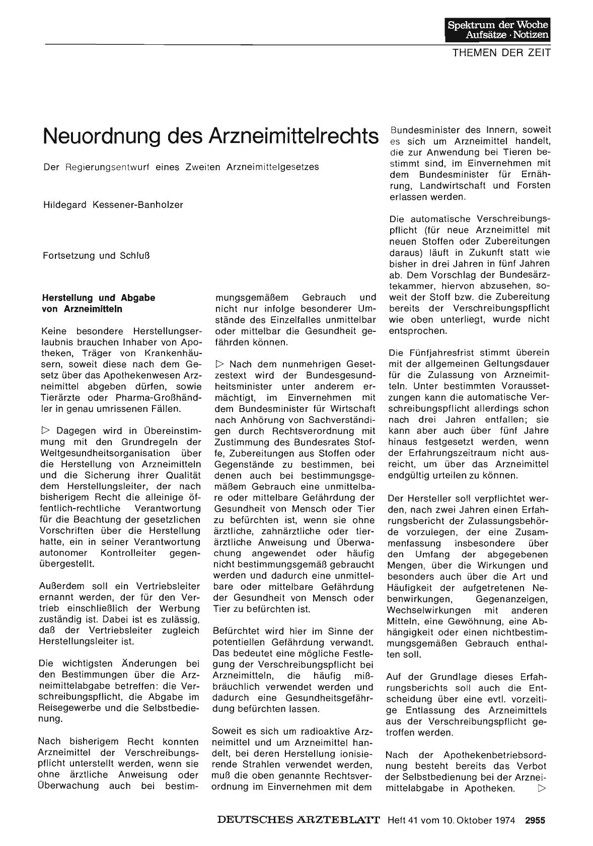 Vorschauseite 1: Neuordnung des Arzneimittelrechts