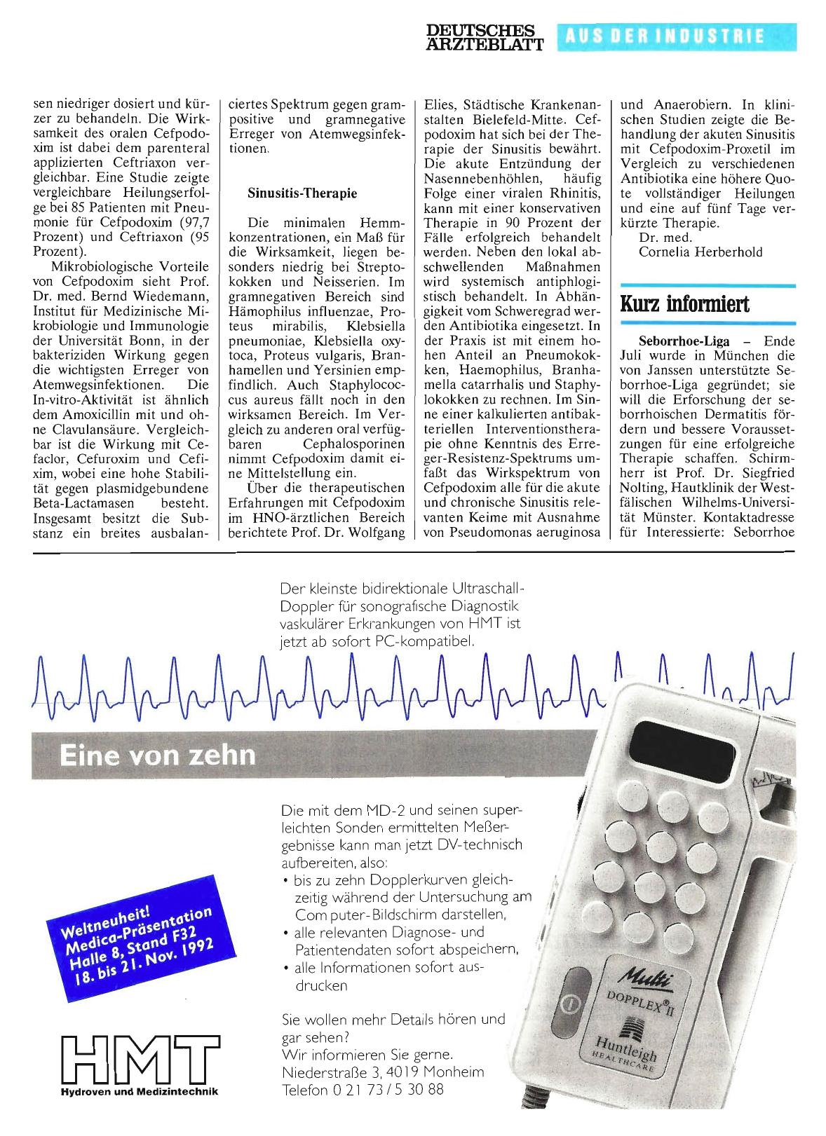 Vorschauseite 1: Kurz informiert