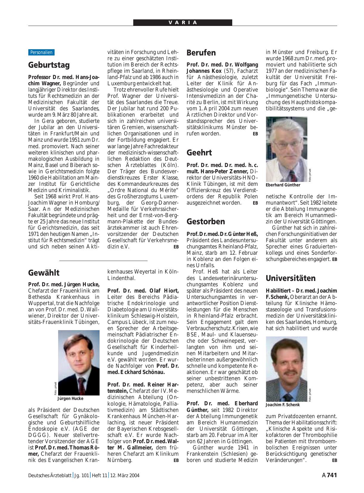 Vorschauseite 1: Gestorben